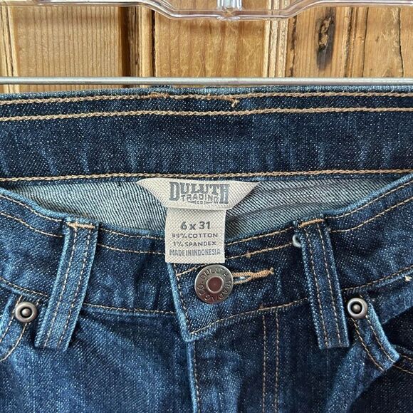 Women's Duluth‎ Trading 6 X 31 Jeans Dark Wash Blue DuluthFlex Work Bootcut - Picture 5 of 11
